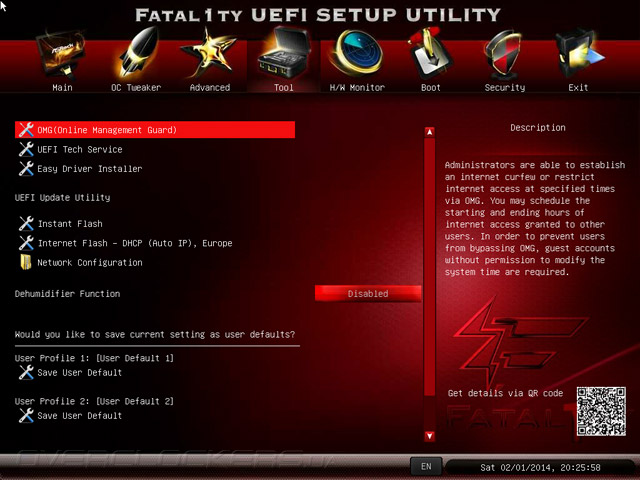 UEFI Setup ASRock Fatal1ty B85 Killer