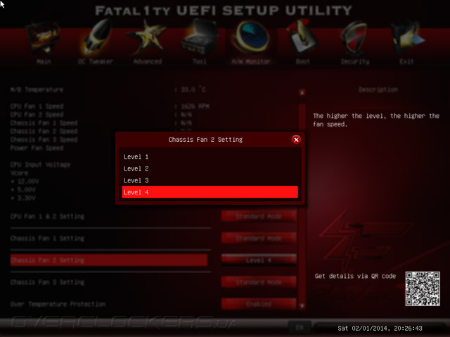 UEFI Setup ASRock Fatal1ty B85 Killer