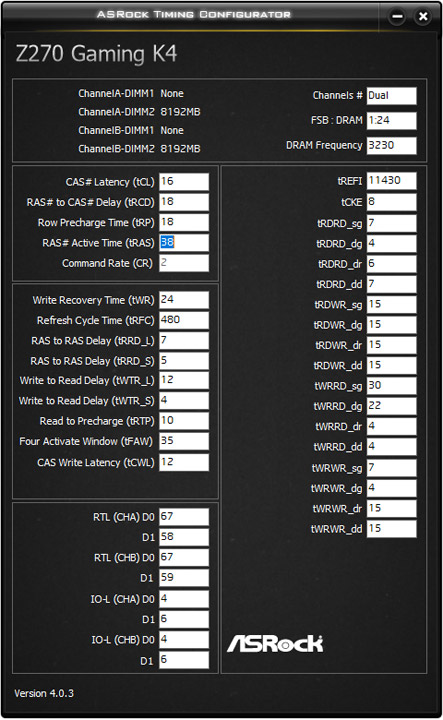 ASRock Fatal1ty Z270 Gaming K4