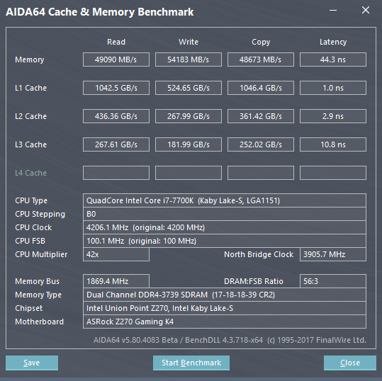 ASRock Fatal1ty Z270 Gaming K4