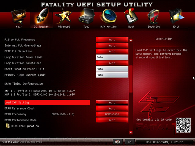 UEFI Setup ASRock Fatal1ty Z87 Killer