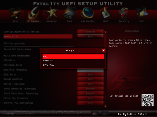 UEFI Setup ASRock Fatal1ty Z87 Killer