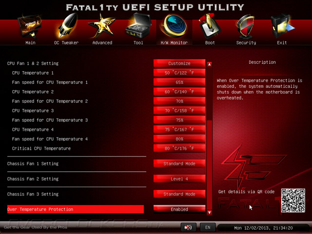 UEFI Setup ASRock Fatal1ty Z87 Killer