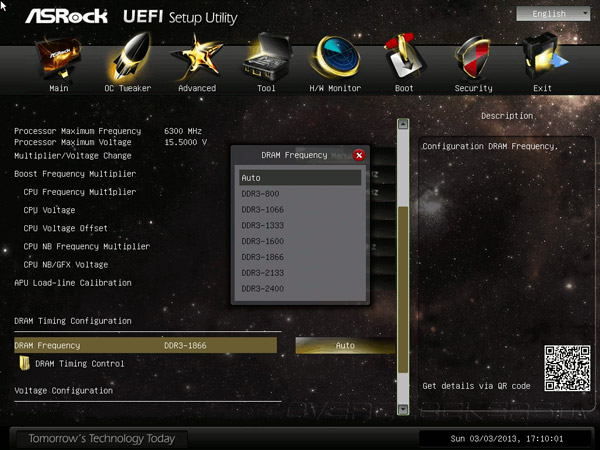 UEFI Setup ASRock FM2A85X-ITX