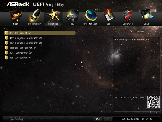 UEFI Setup ASRock FM2A88X-ITX+