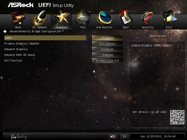 UEFI Setup ASRock FM2A88X-ITX+