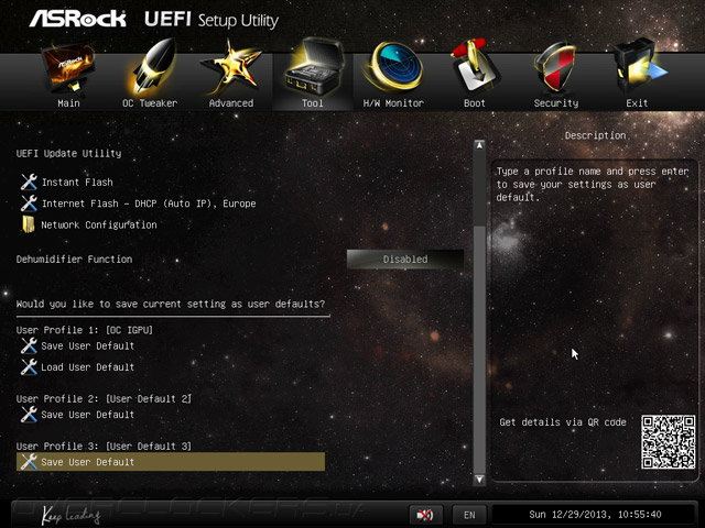 UEFI Setup ASRock FM2A88X-ITX+