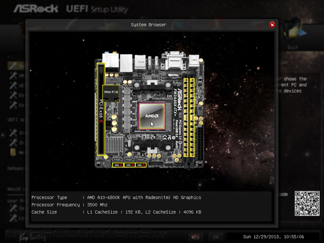 UEFI Setup ASRock FM2A88X-ITX+