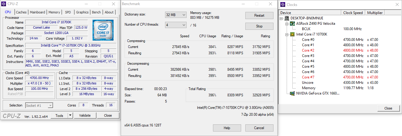 ASRock Z490 PG Velocita