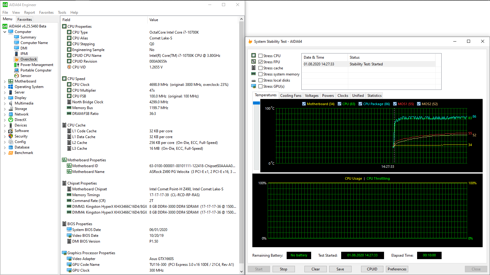 ASRock Z490 PG Velocita