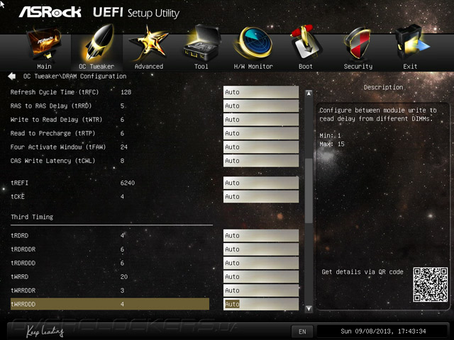 UEFI Setup ASRock Z87 OC Formula