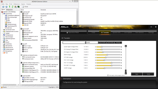 Разгон ASRock Z87 OC Formula