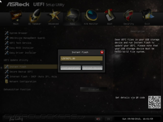 UEFI Setup ASRock Z87 OC Formula