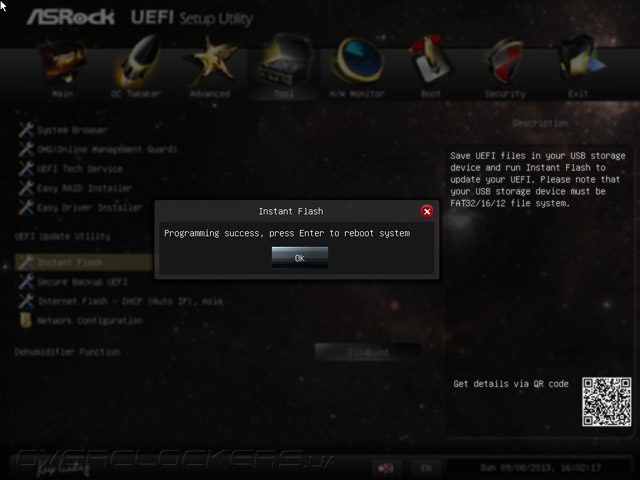 UEFI Setup ASRock Z87 OC Formula