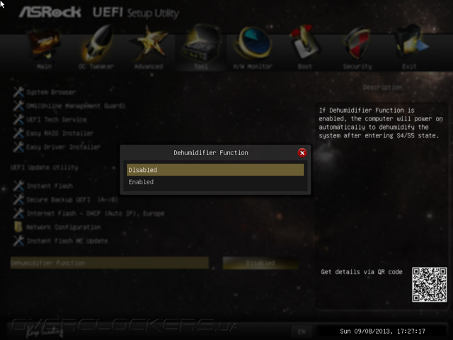 UEFI Setup ASRock Z87 OC Formula