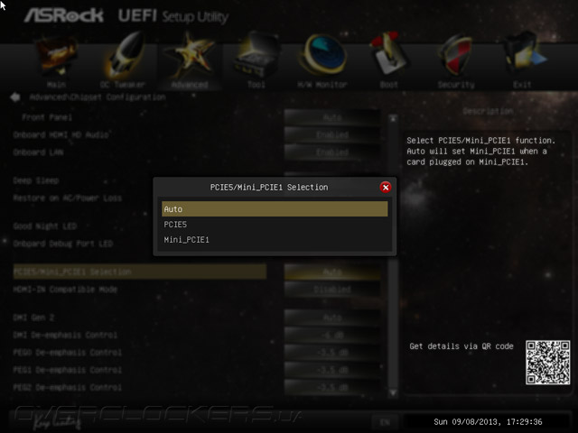 UEFI Setup ASRock Z87 OC Formula