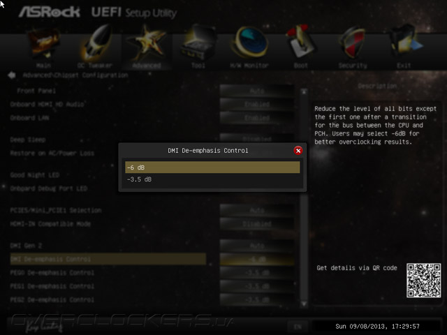 UEFI Setup ASRock Z87 OC Formula