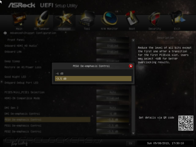 UEFI Setup ASRock Z87 OC Formula