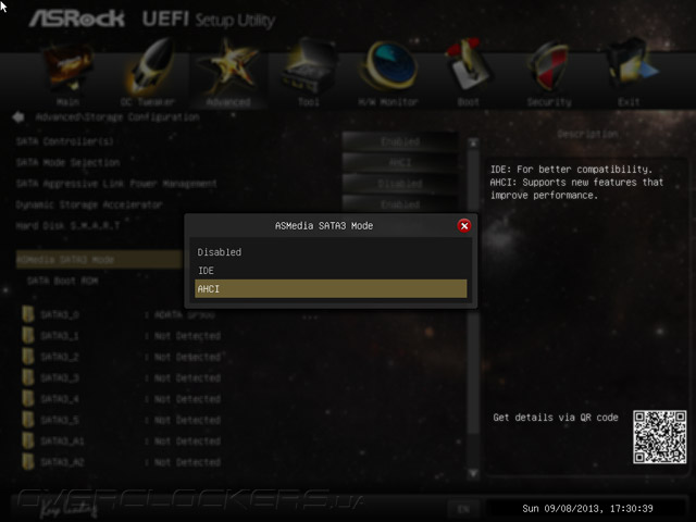 UEFI Setup ASRock Z87 OC Formula