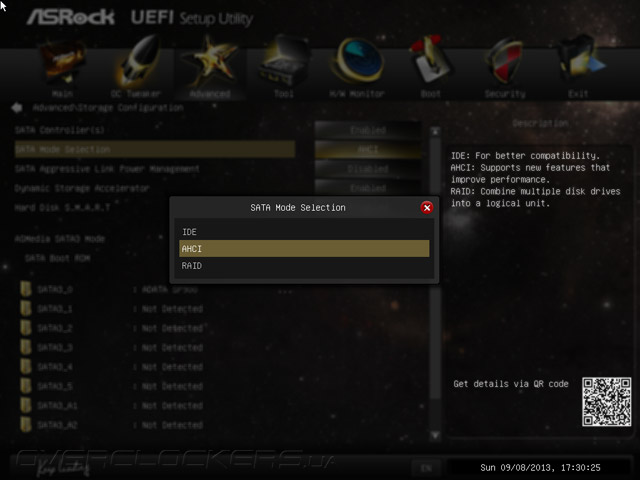 UEFI Setup ASRock Z87 OC Formula