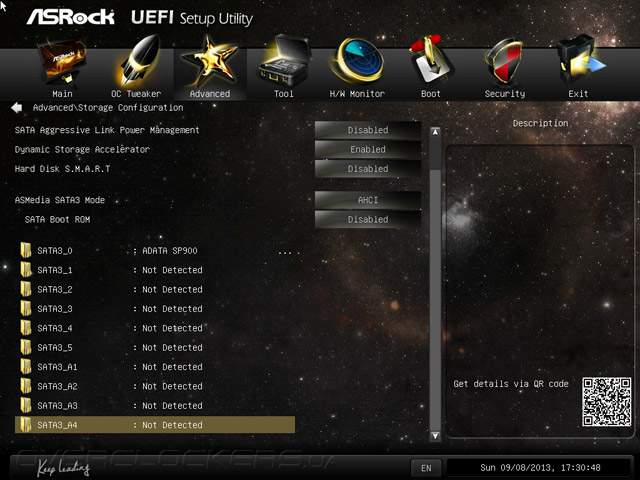 UEFI Setup ASRock Z87 OC Formula