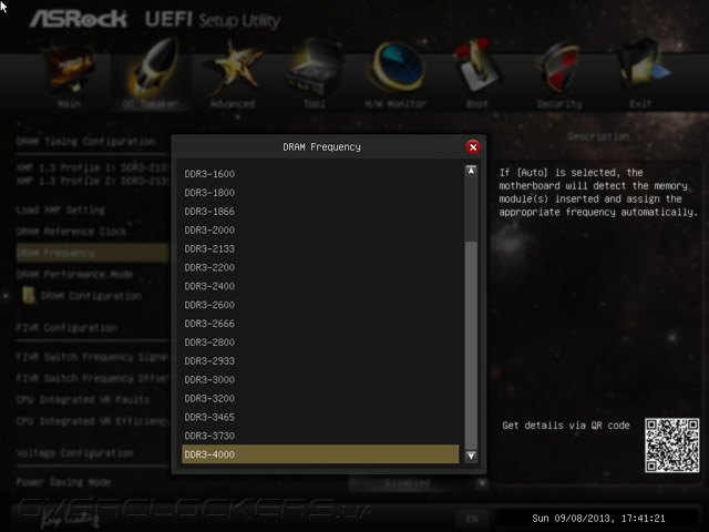 UEFI Setup ASRock Z87 OC Formula