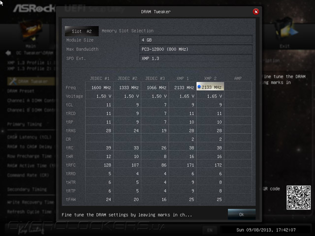 UEFI Setup ASRock Z87 OC Formula