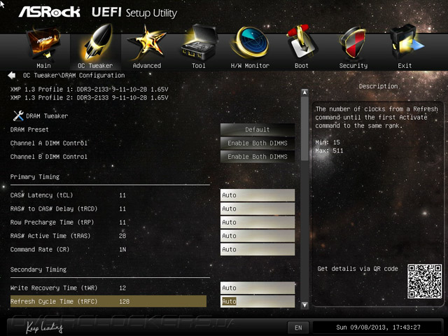 UEFI Setup ASRock Z87 OC Formula