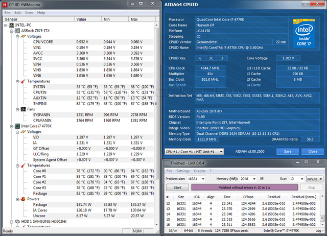 Разгон ASRock Z87E-ITX