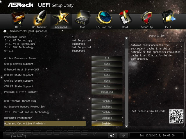 UEFI Setup ASRock Z87M Extreme4