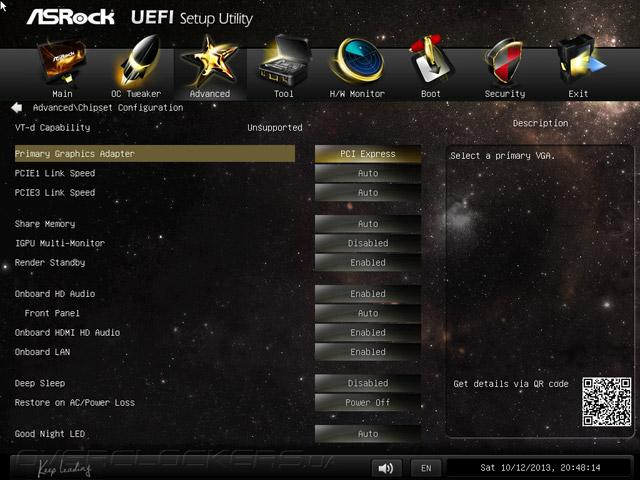 UEFI Setup ASRock Z87M Extreme4