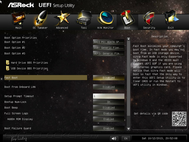 UEFI Setup ASRock Z87M Extreme4