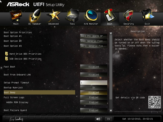 UEFI Setup ASRock Z87M Extreme4