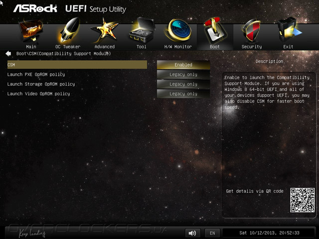 UEFI Setup ASRock Z87M Extreme4