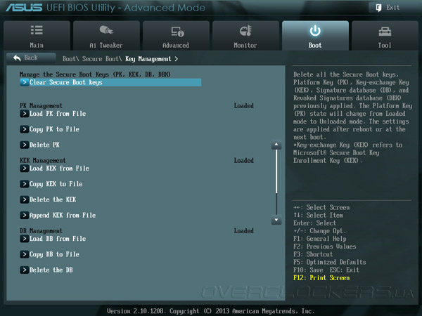 UEFI Setup ASUS F2A85-M LE