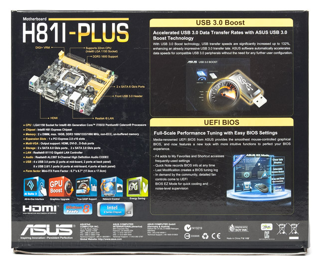 ASUS H81I-Plus