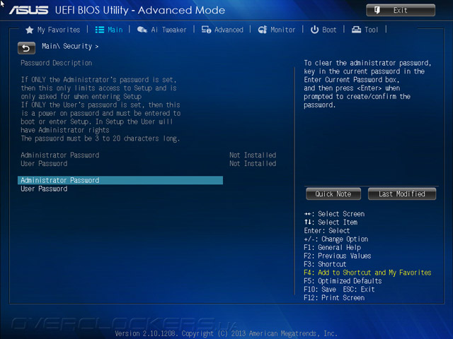 UEFI Setup ASUS H81I-Plus