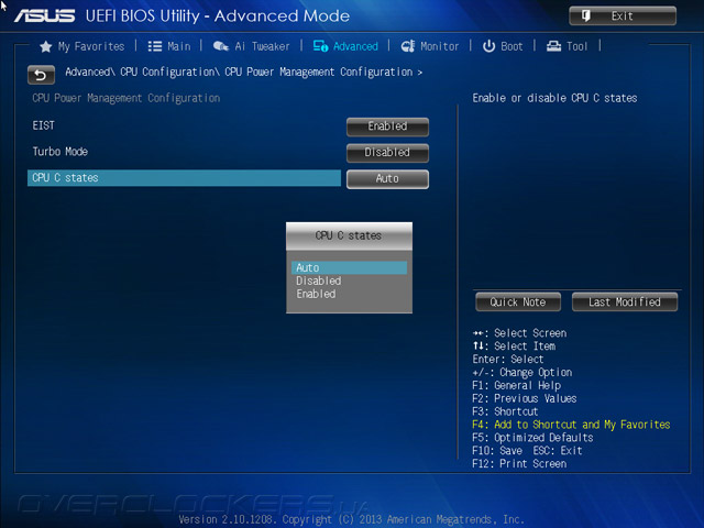 UEFI Setup ASUS H81I-Plus