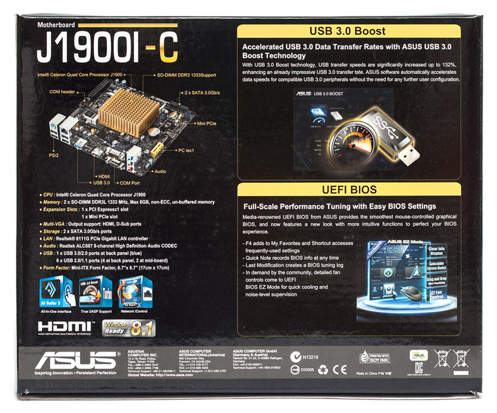 ASUS J1900I-C