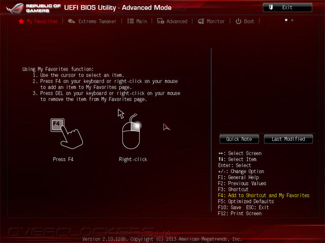 UEFI Setup ASUS Maximus VI Extreme