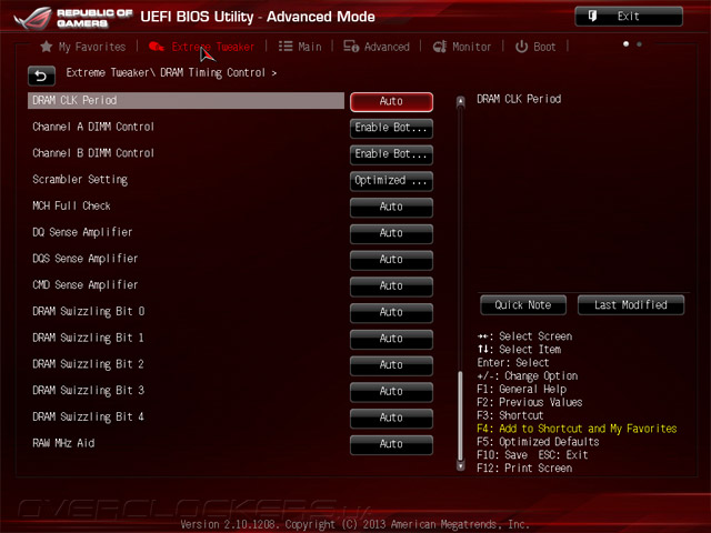 UEFI Setup ASUS Maximus VI Extreme