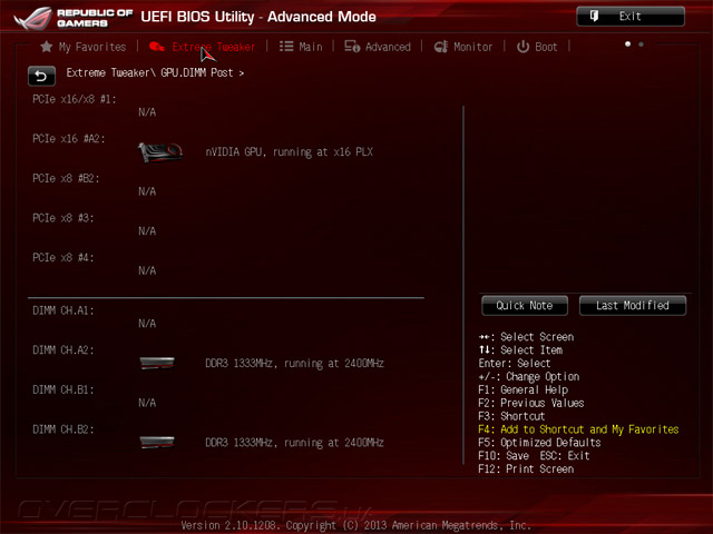 UEFI Setup ASUS Maximus VI Extreme