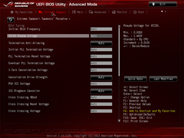 UEFI Setup ASUS Maximus VI Extreme