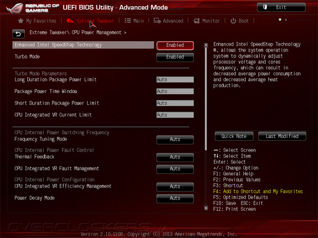 UEFI Setup ASUS Maximus VI Extreme