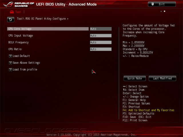 UEFI Setup ASUS Maximus VI Extreme