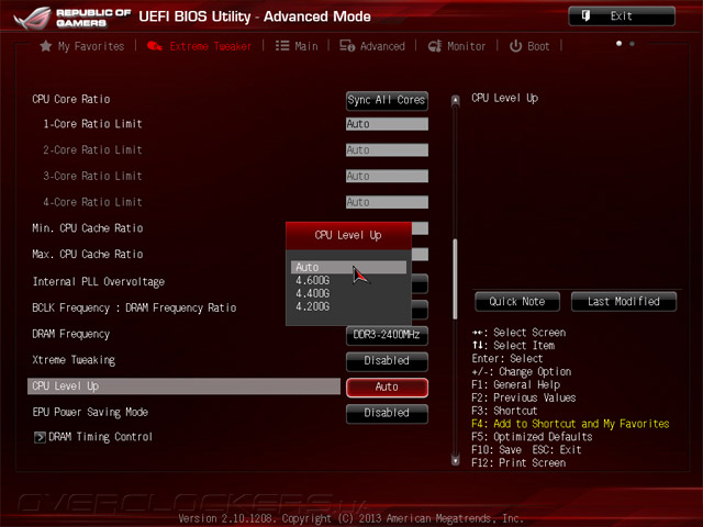 UEFI Setup ASUS MAXIMUS VI Formula