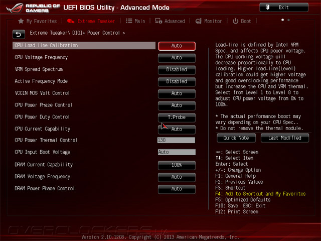 UEFI Setup ASUS MAXIMUS VI Formula