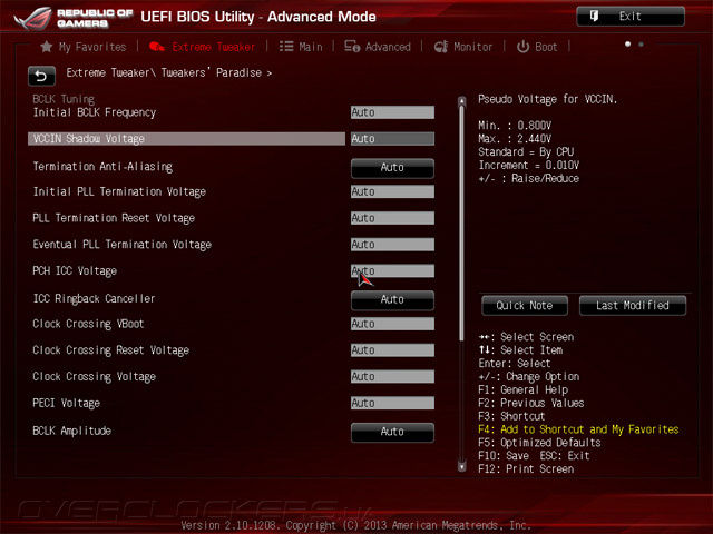 UEFI Setup ASUS MAXIMUS VI Formula