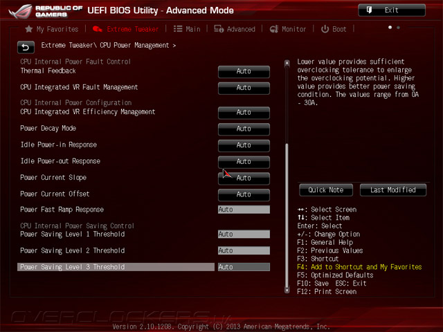 UEFI Setup ASUS MAXIMUS VI Formula