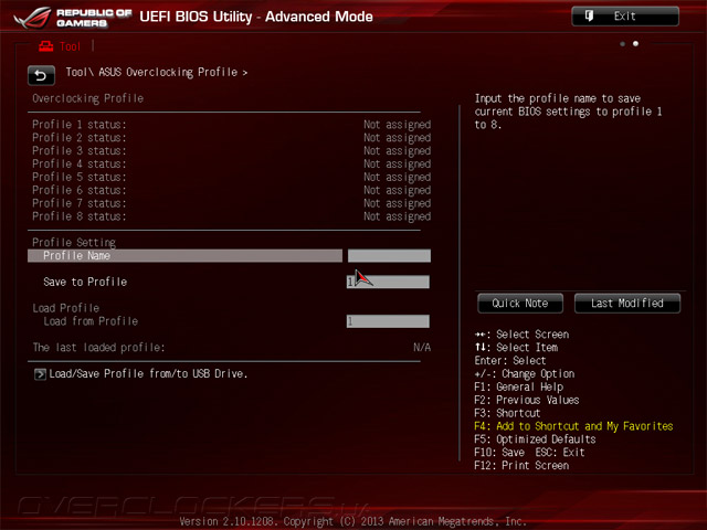 UEFI Setup ASUS MAXIMUS VI Formula